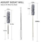 Extendable Microfiber Feather Duster with Extra Long Pole