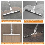 17" Squeegee Broom with 51" Aluminum Pole