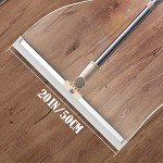 20" Silicone Floor Squeegee with Long Handle