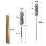 Extendable Microfiber Feather Duster with Extra Long Pole