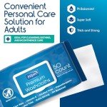 Inspire Extra Large Adult Cleansing Wipes - 50 Pack