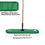 24" Industrial Cotton Dust Mop Refill 3-Pack