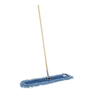 Looped-End Dust Mop Kit with Metal/Wood Handle