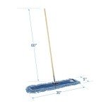Looped-End Dust Mop Kit with Metal/Wood Handle