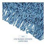 Looped-End Dust Mop Kit with Metal/Wood Handle