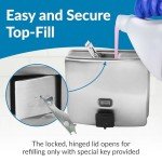 Bobrick Satin Stainless Steel Soap Dispenser 40 oz