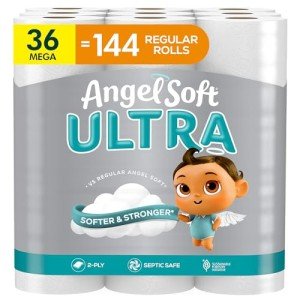 Angel Soft Ultra Soft & Strong Toilet Paper - 36 Rolls
