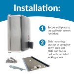 Bobrick Satin Stainless Steel Soap Dispenser 40 oz