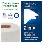 Tork Advanced 2-Ply Toilet Paper Roll - White