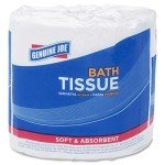 Genuine Joe Embossed Bath Tissue - 80 Rolls