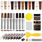 Wood Furniture Repair Kit with 12 Color Fillers