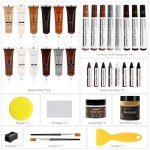 Wood Furniture Repair Kit with 12 Color Fillers