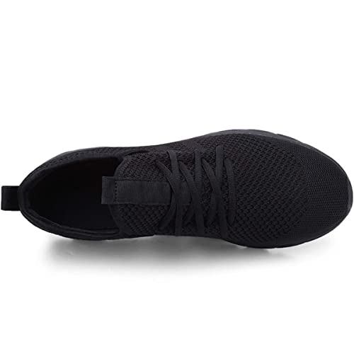 Damyuan Men's Lightweight Athletic Running Sneakers - Black