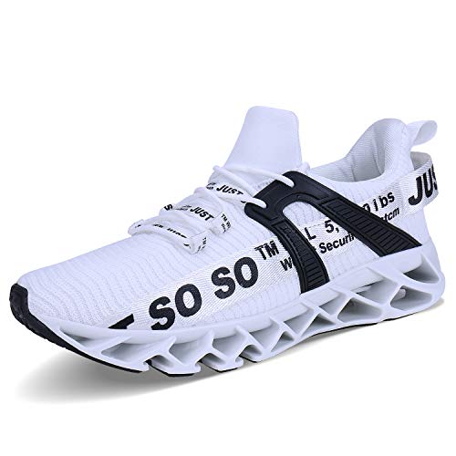 JSLEAP Men's Non-Slip Blade Running Sneakers