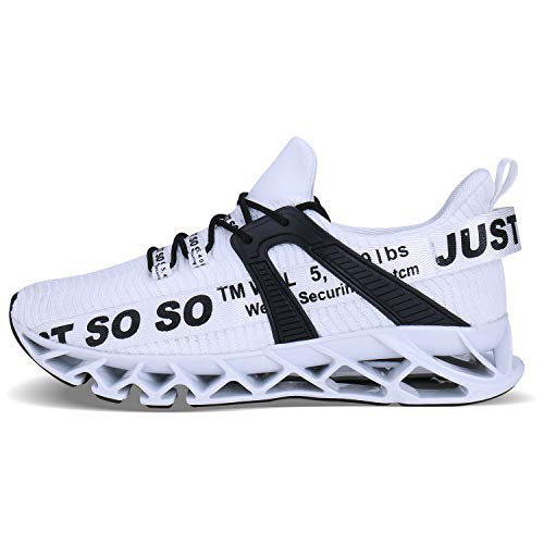 JSLEAP Men's Non-Slip Blade Running Sneakers