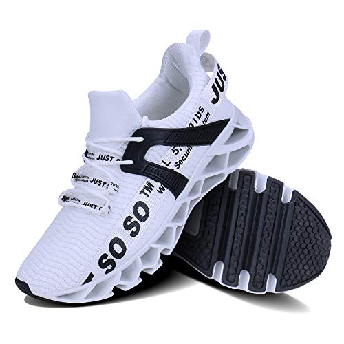 JSLEAP Men's Non-Slip Blade Running Sneakers