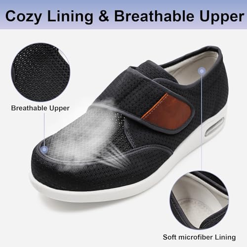 Men's Adjustable Width Outdoor Walking Sneakers