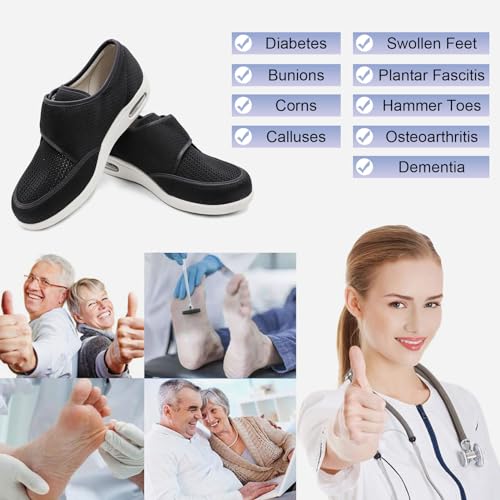 Men's Adjustable Width Outdoor Walking Sneakers