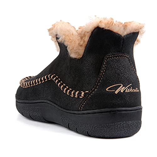 Men's Fleece Lined Memory Foam Moccasin Slippers