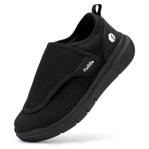 FitVille Men's Extra Wide Diabetic Walking Shoes