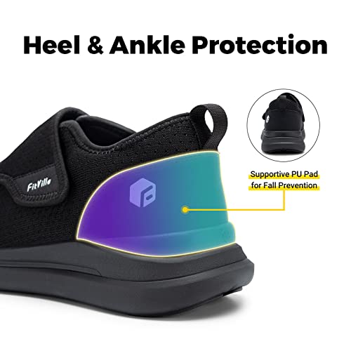 FitVille Men's Extra Wide Diabetic Walking Shoes