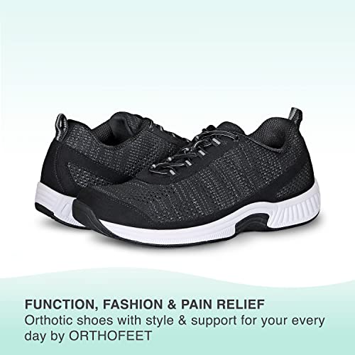 Men's Black Orthopedic Knit Lava Sneakers Size 12
