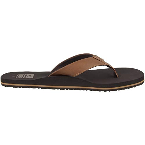 Reef Men's Twinpin Brown Flip Flops - Size 10