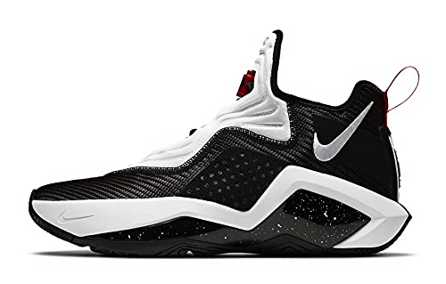 Nike Lebron Soldier XIV Basketball Shoes - Black/White