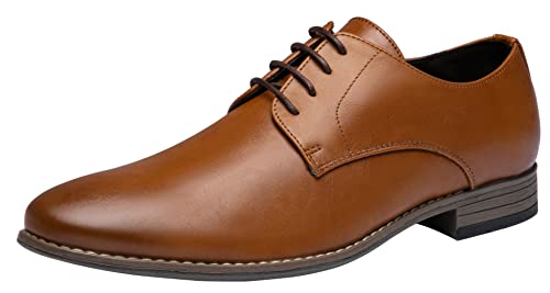 Jousen Men's Formal Shoes in Brown, Size 45