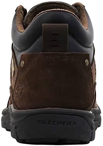 Skechers Men's Waterproof Leather Chukka Boot, Chocolate