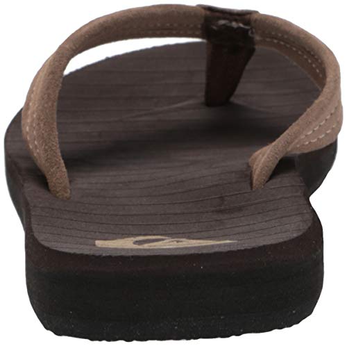 Quiksilver Men's Carver Suede Beach Sandals, Brown