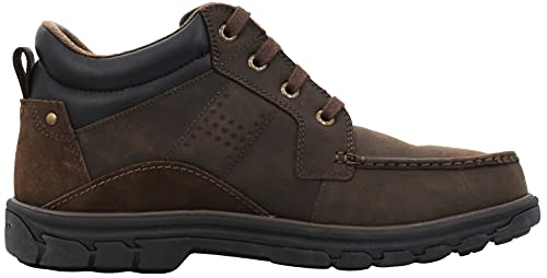 Skechers Men's Waterproof Leather Chukka Boot, Chocolate