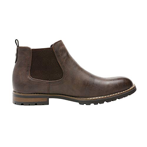 Bruno Marc Men's Dark Brown Chelsea Boots, Size 12