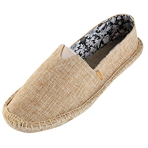 Kentti Men's Beige Slip-On Espadrilles Size 7-7.5