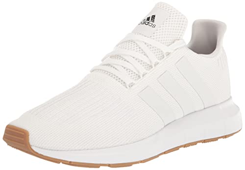 Adidas Men's Swift Run Sneakers, White/Black, Size 13