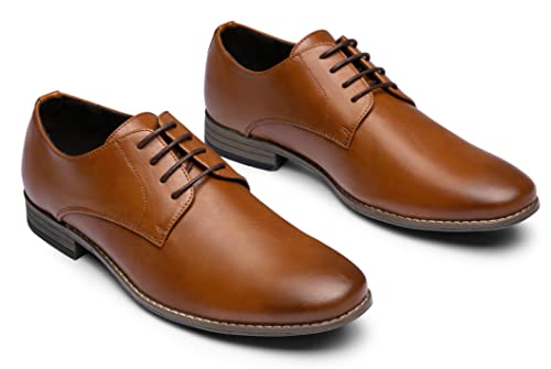 Jousen Men's Formal Shoes in Brown, Size 45
