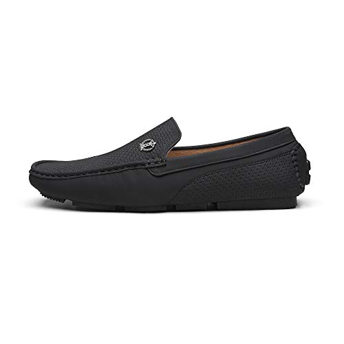 Bruno Marc Men's Black Moccasin Loafers Size 11
