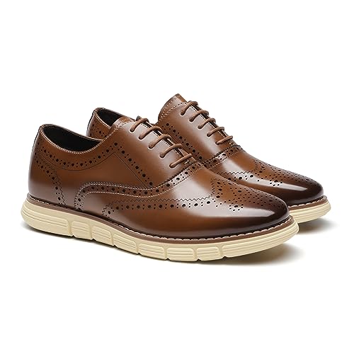 Bruno Marc Men's Casual Wingtip Dress Sneakers