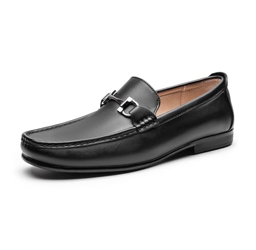 Bruno Marc Men's Henry-1 Black Slip-On Loafers