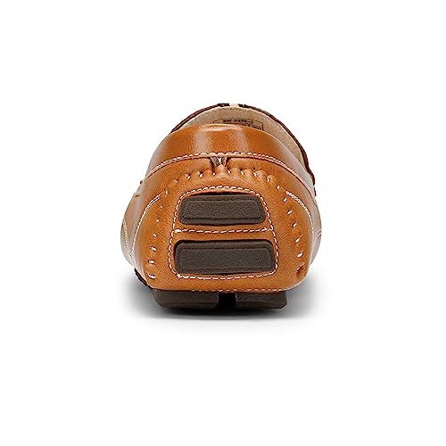 Bruno Marc Men's Tan Slip-On Moccasin Loafers
