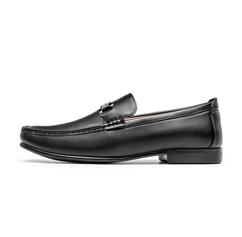 Bruno Marc Men's Henry-1 Black Slip-On Loafers