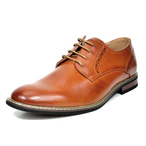 Bruno Marc Men's Classic Leather Derby Oxfords