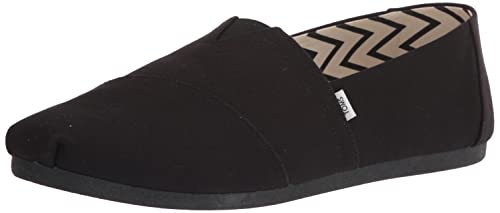 TOMS Men's Black Alpargata Loafer, Recycled Canvas