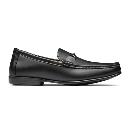 Bruno Marc Men's Henry-1 Black Slip-On Loafers