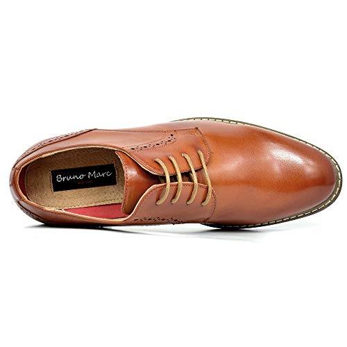 Bruno Marc Men's Classic Leather Derby Oxfords