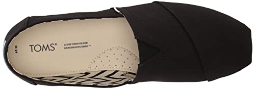 TOMS Men's Black Alpargata Loafer, Recycled Canvas