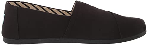 TOMS Men's Black Alpargata Loafer, Recycled Canvas