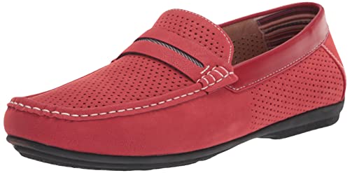 Stacy Adams Men's Red Slip-On Driving Loafer