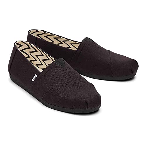 TOMS Men's Black Alpargata Loafer, Recycled Canvas