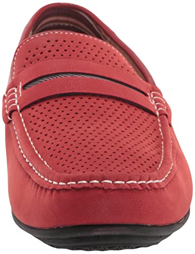 Stacy Adams Men's Red Slip-On Driving Loafer